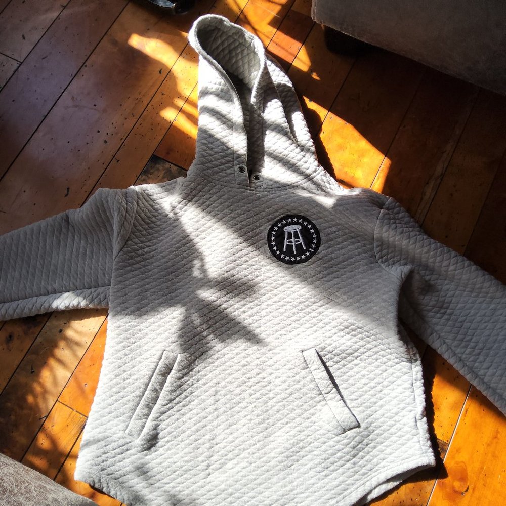Barstool premium quilted gray sweatpants and sweatshirt XL